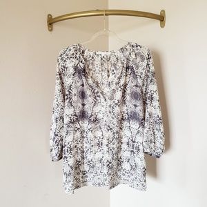 Violet & Claire Tops - Violet + Claire Patterned 3/4 Sleeve Blouse L Violet & Claire Tops - Violet + Claire Patterned 3/4 Sleeve Blouse L